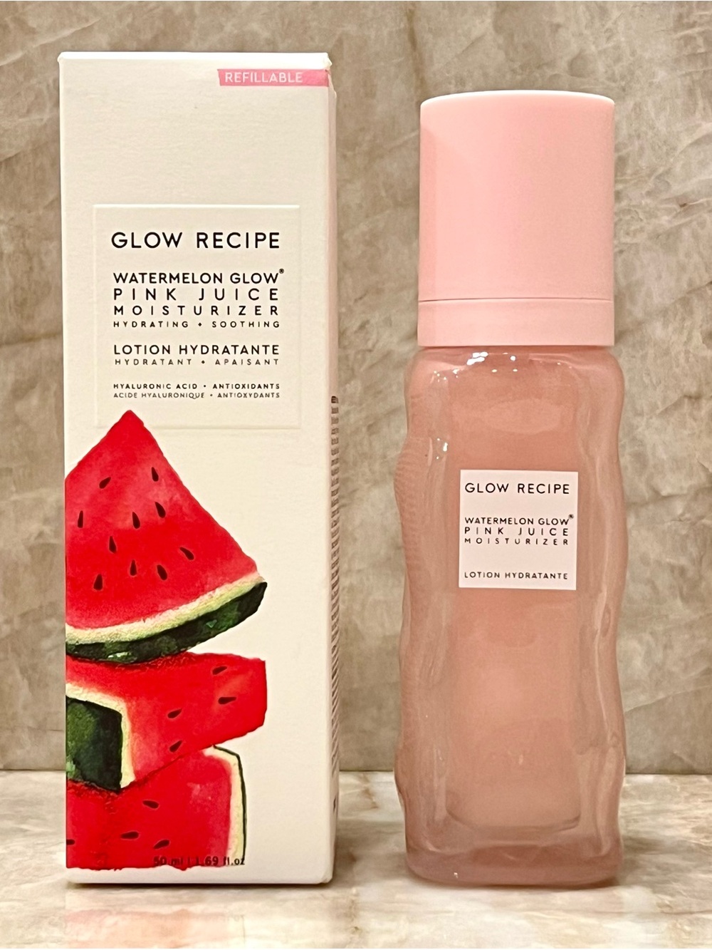 Glow Recipe Watermelon Pink Juice Refillable Oil-Free Face Moisturizer